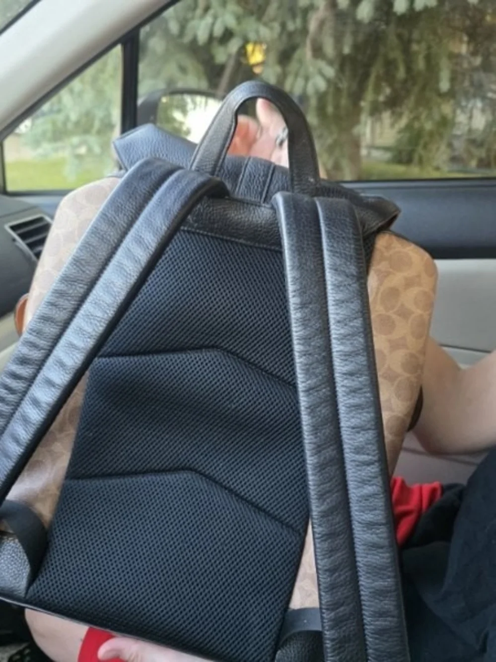 Coach backpack signature